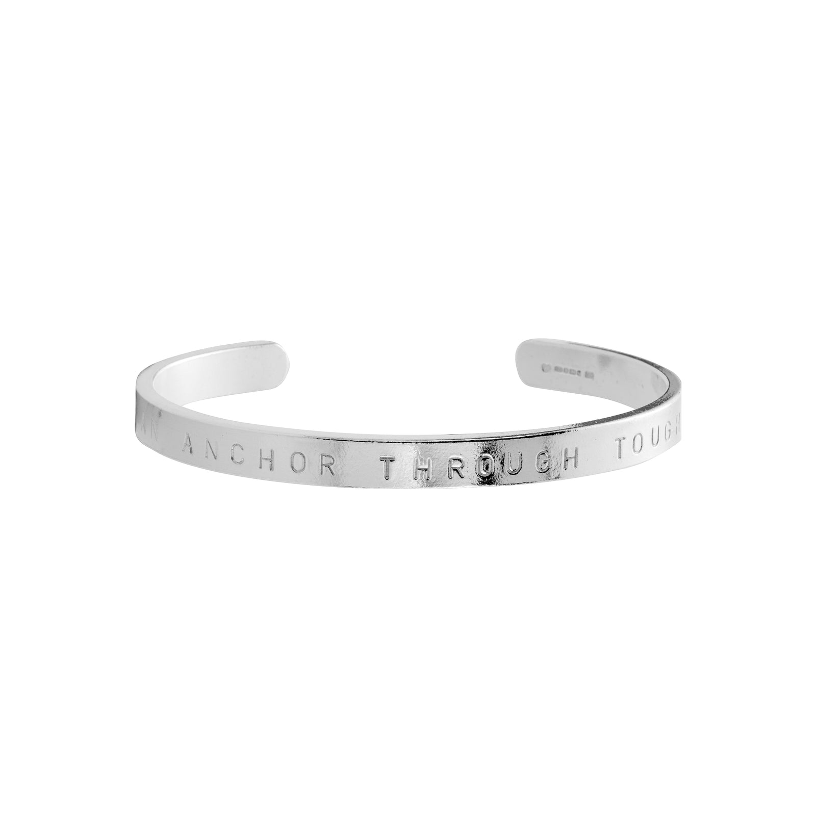 Men's Silver Luxury Signature Bangle