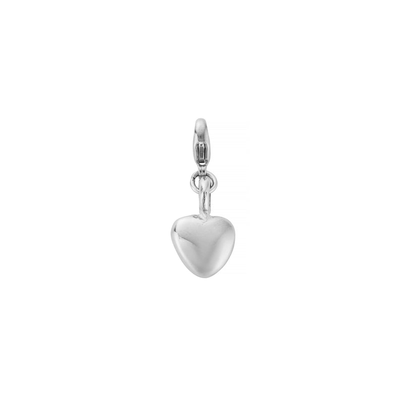 Silver Midi Grateful Heart Lobster Charm
