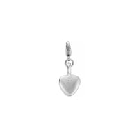 Silver Midi Grateful Heart Lobster Charm