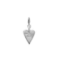 Silver Midi Heart Lobster Charm