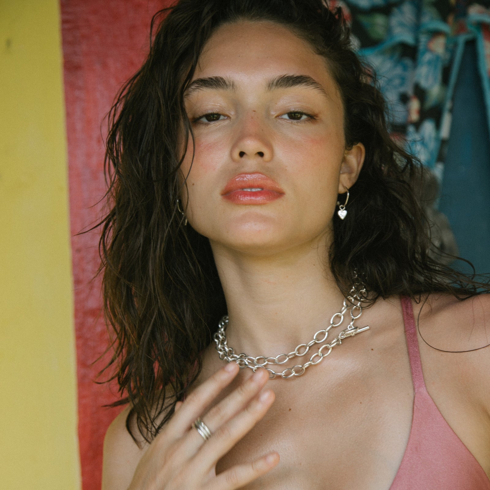 Silver Baby Heart Earring Charms