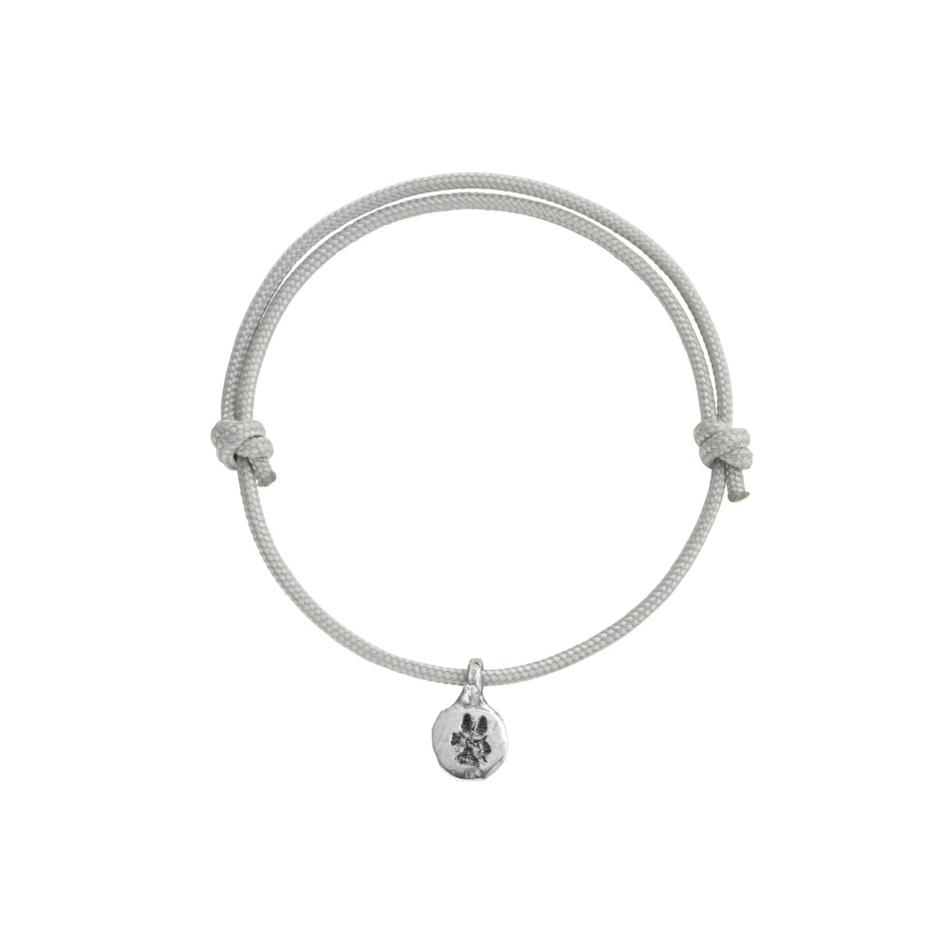 Silver Mini Disc Sailing Rope with Paw Print