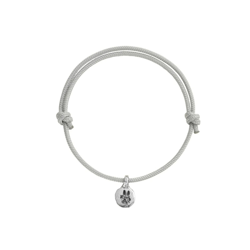 Silver Mini Disc Sailing Rope with Paw Print