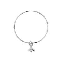 Silver Mini Honey Bee Bangle