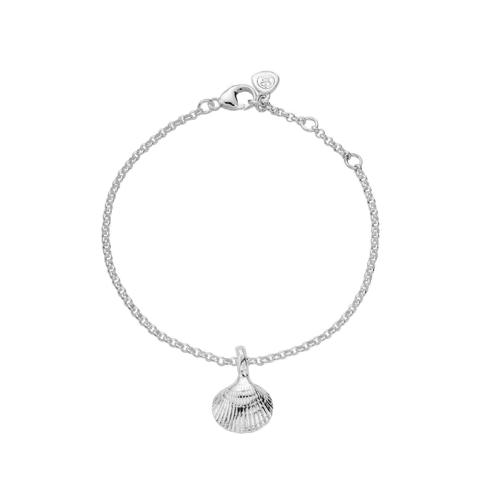 Silver Mini Shell Chain Bracelet