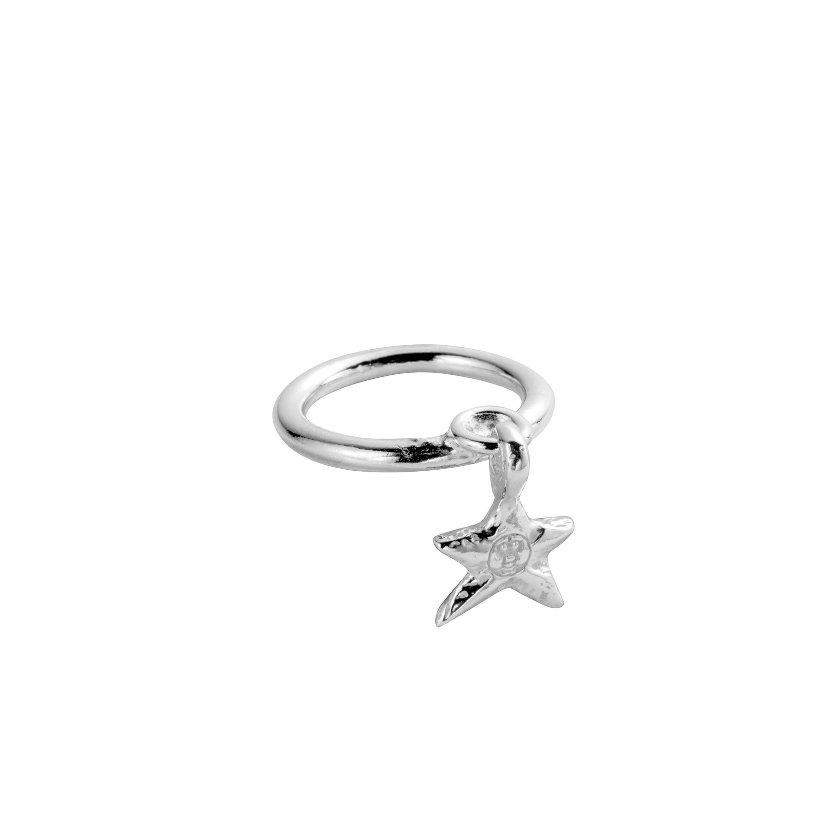 Silver Mini Star Falling Ring