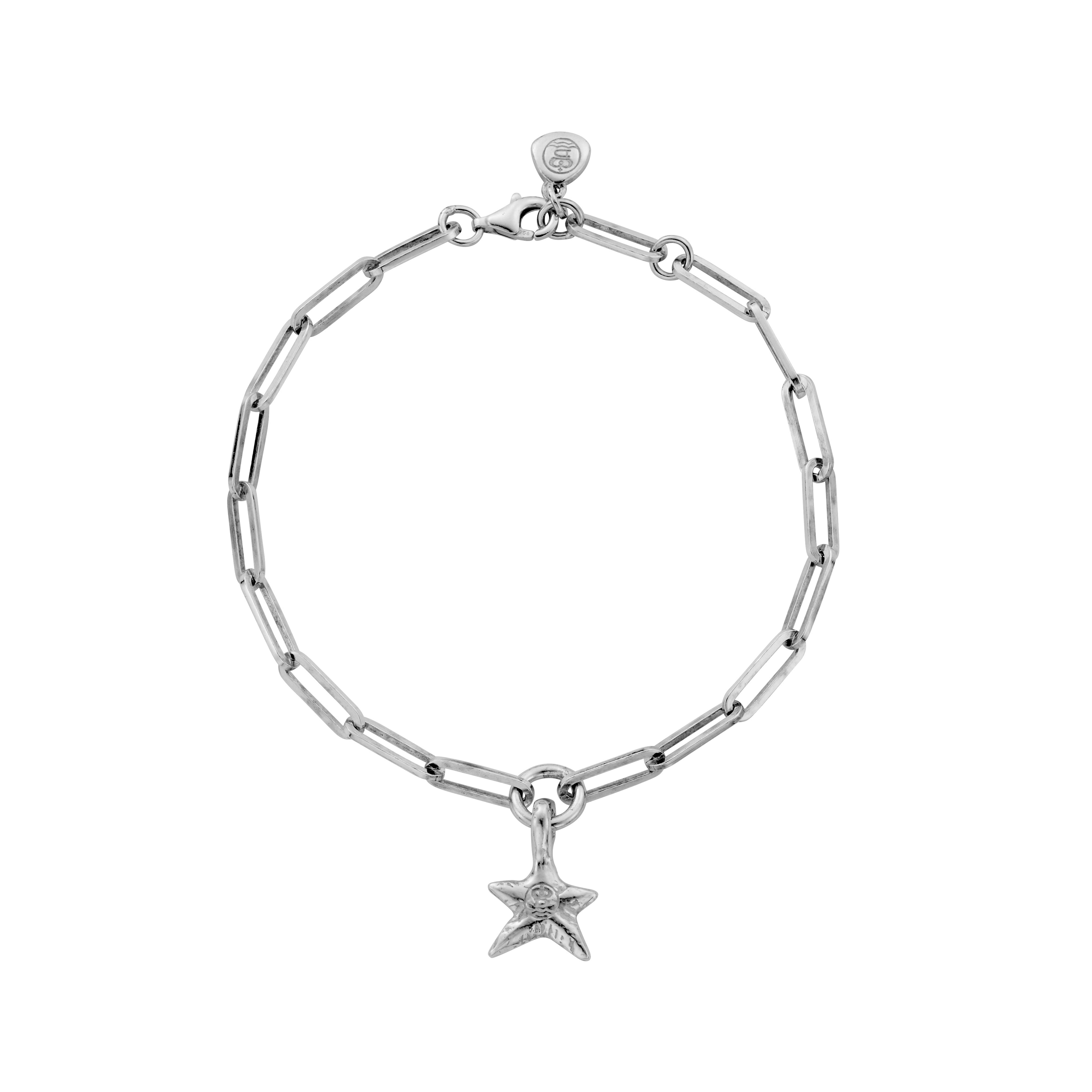 Silver Mini Star Trace Chain Bracelet – Daniella Draper