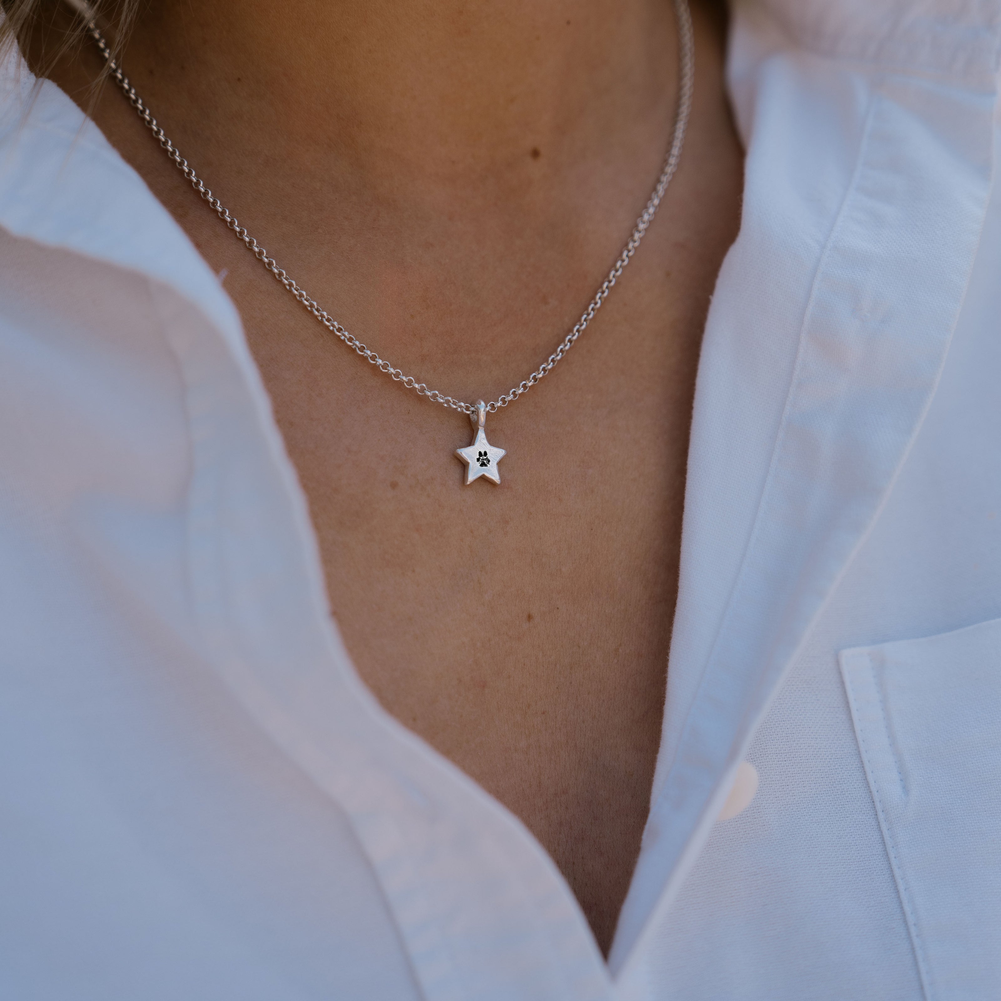 Silver Guiding Star Necklace