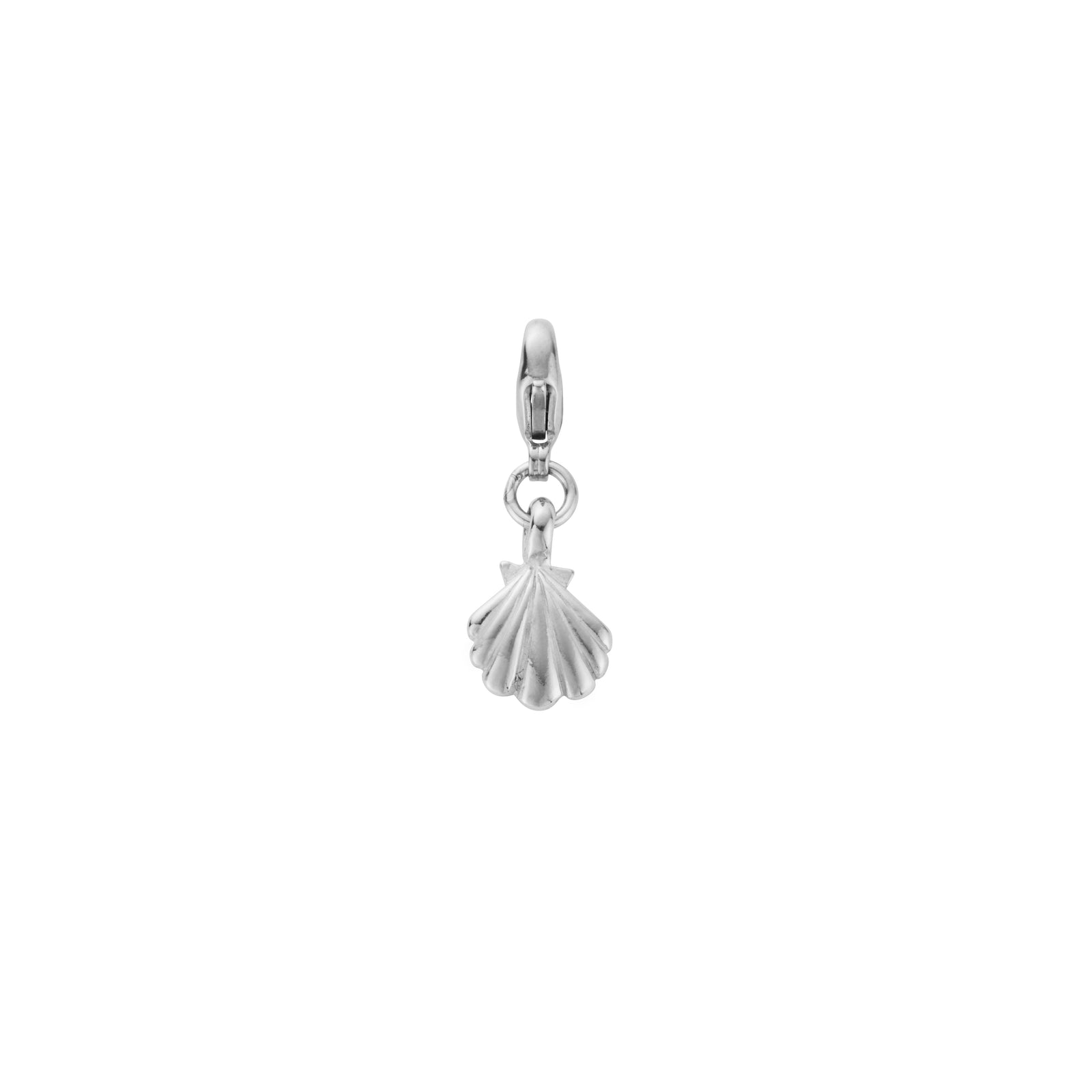 Silver Mini Scallop Shell Lobster Charm