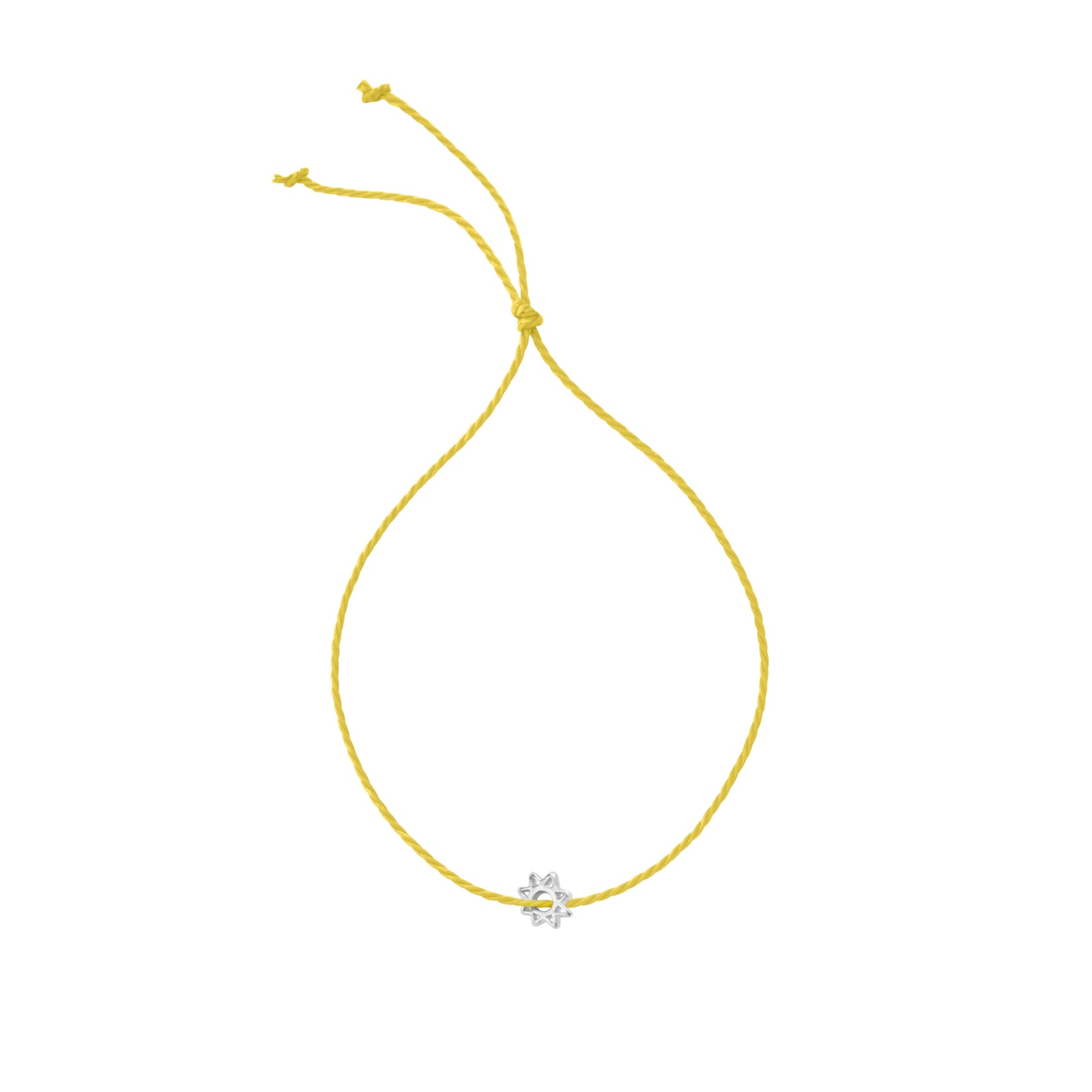 Silver Sunshine Cord Bracelet
