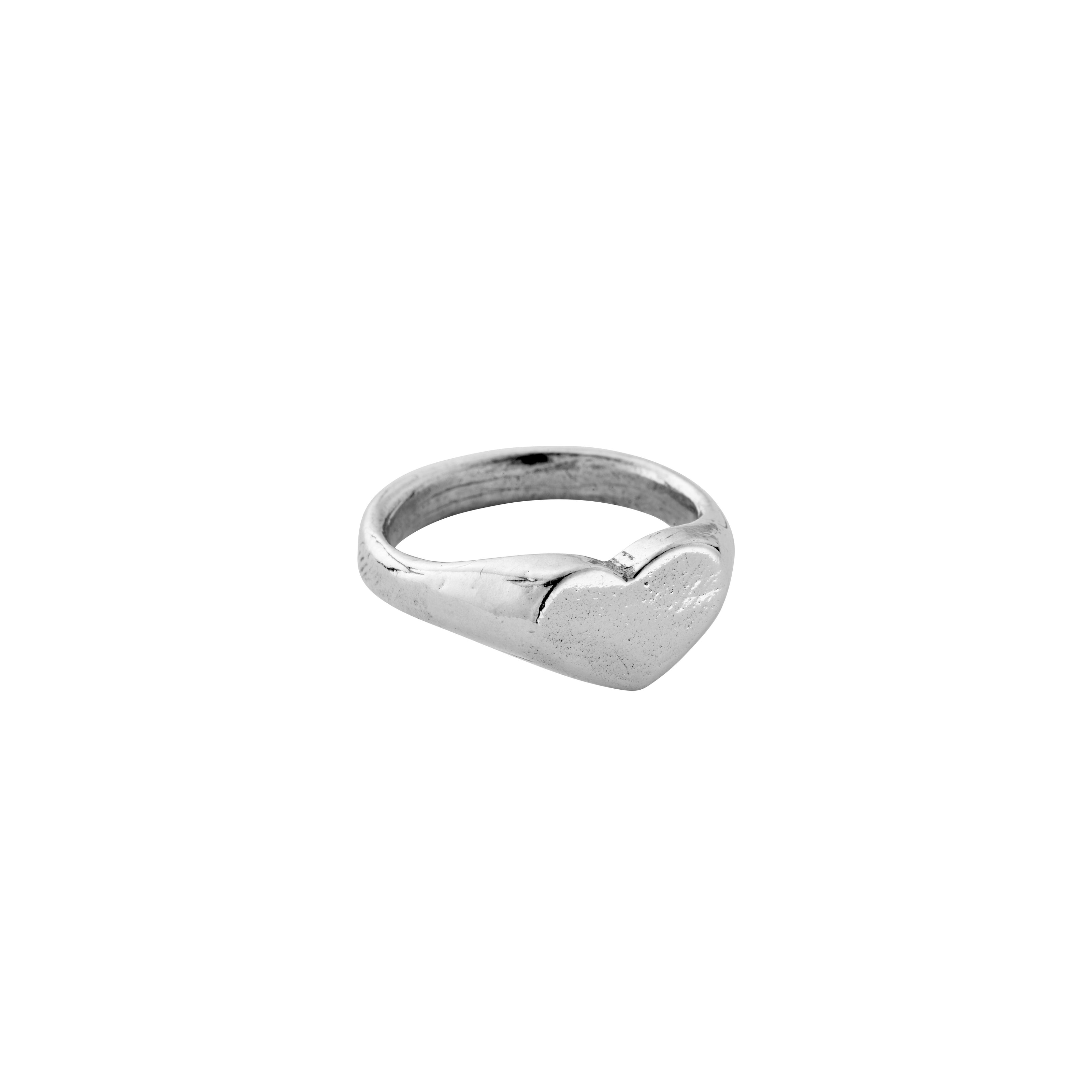 Silver Sweetheart Signet Ring
