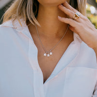 Silver Trio Guiding Star Necklace