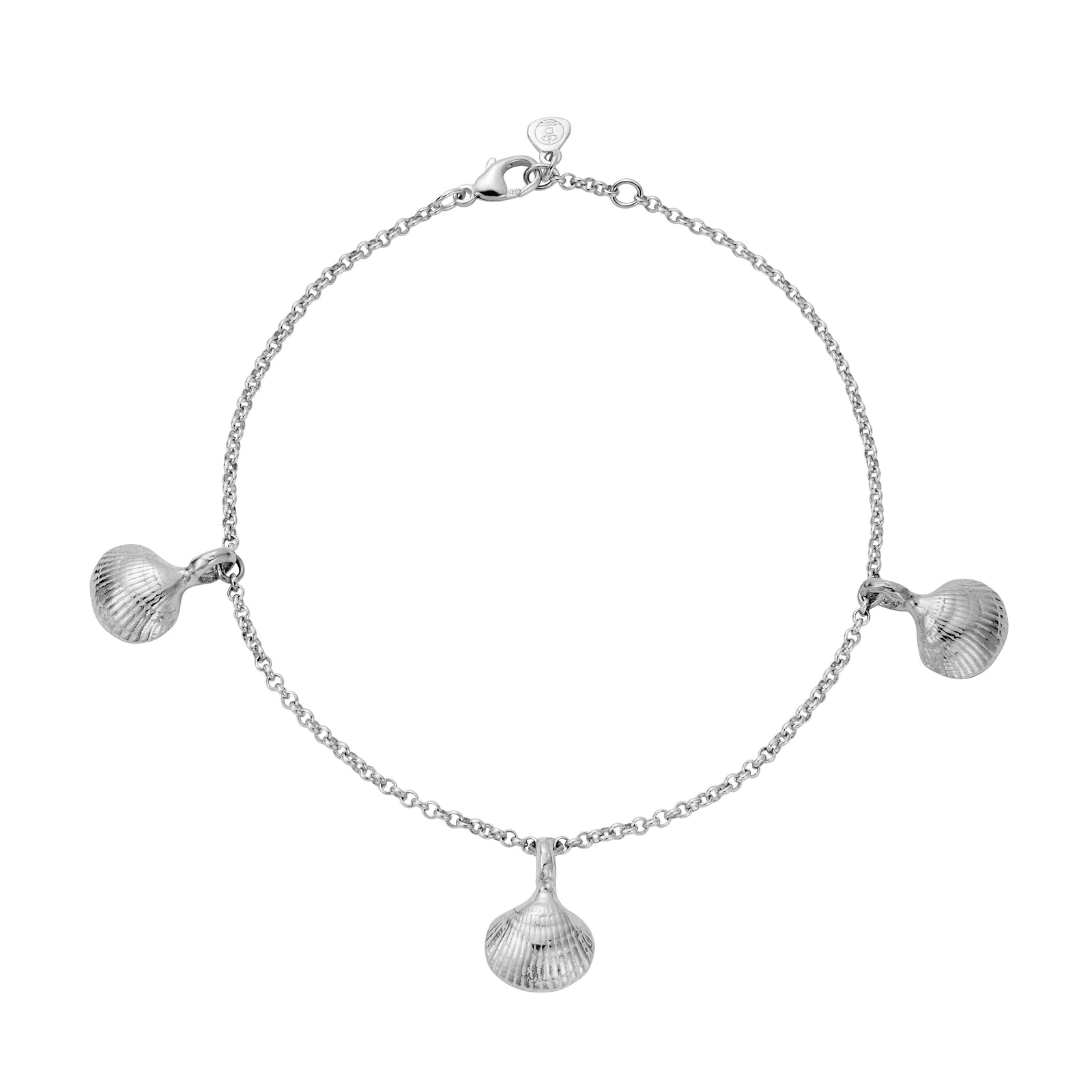 Silver Trio Mini Shell Anklet