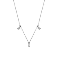 Silver Trio Diamond Necklace