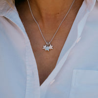 Silver Trio Guiding Star Necklace