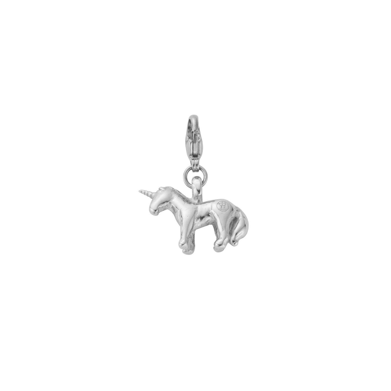Silver Unicorn Lobster Charm