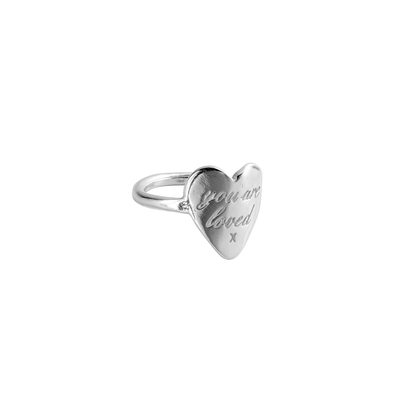 Silver You Are Loved Ring