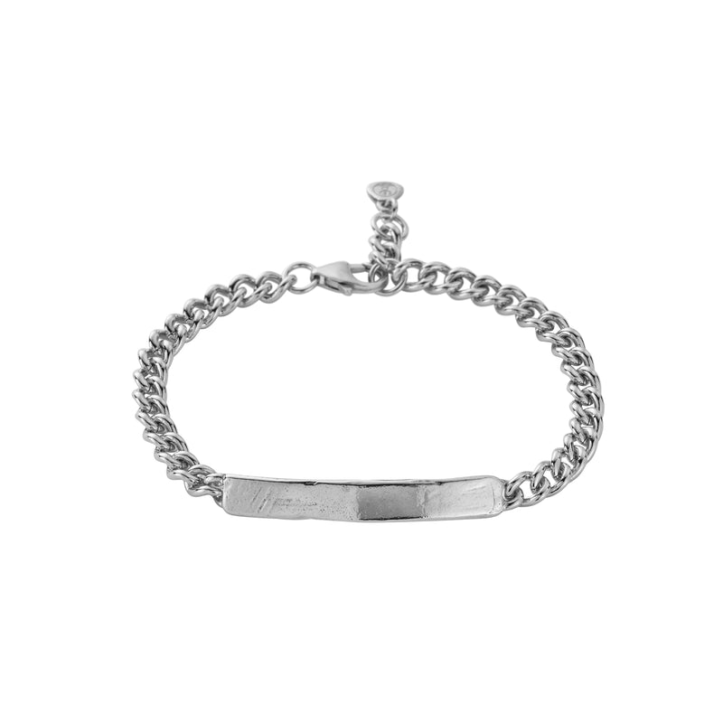 Silver Medium ID Bracelet