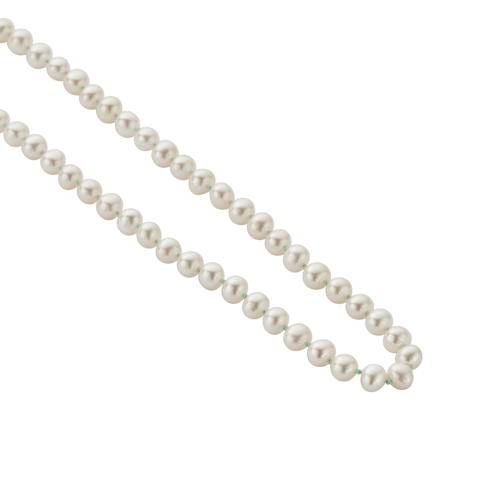 Gold Mini White Holiday Pearl Necklace