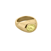 SUNNIVA Gold Zimbaqua Beryl Ring