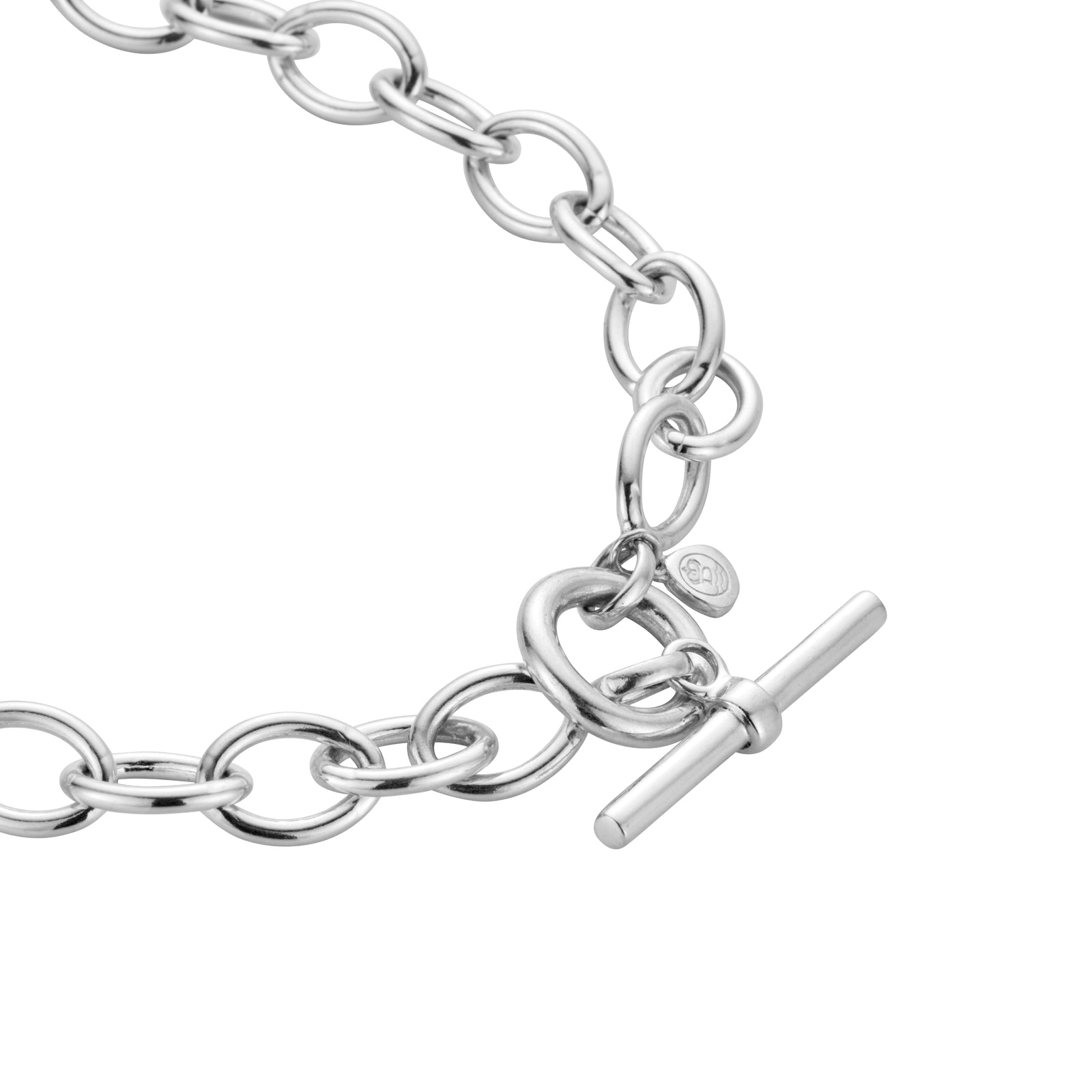 No.27 Silver Rock Crystal Pendant Sylt Chain Necklace