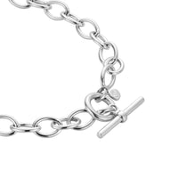 No.28 Silver Rock Crystal Pendant Sylt Chain Necklace