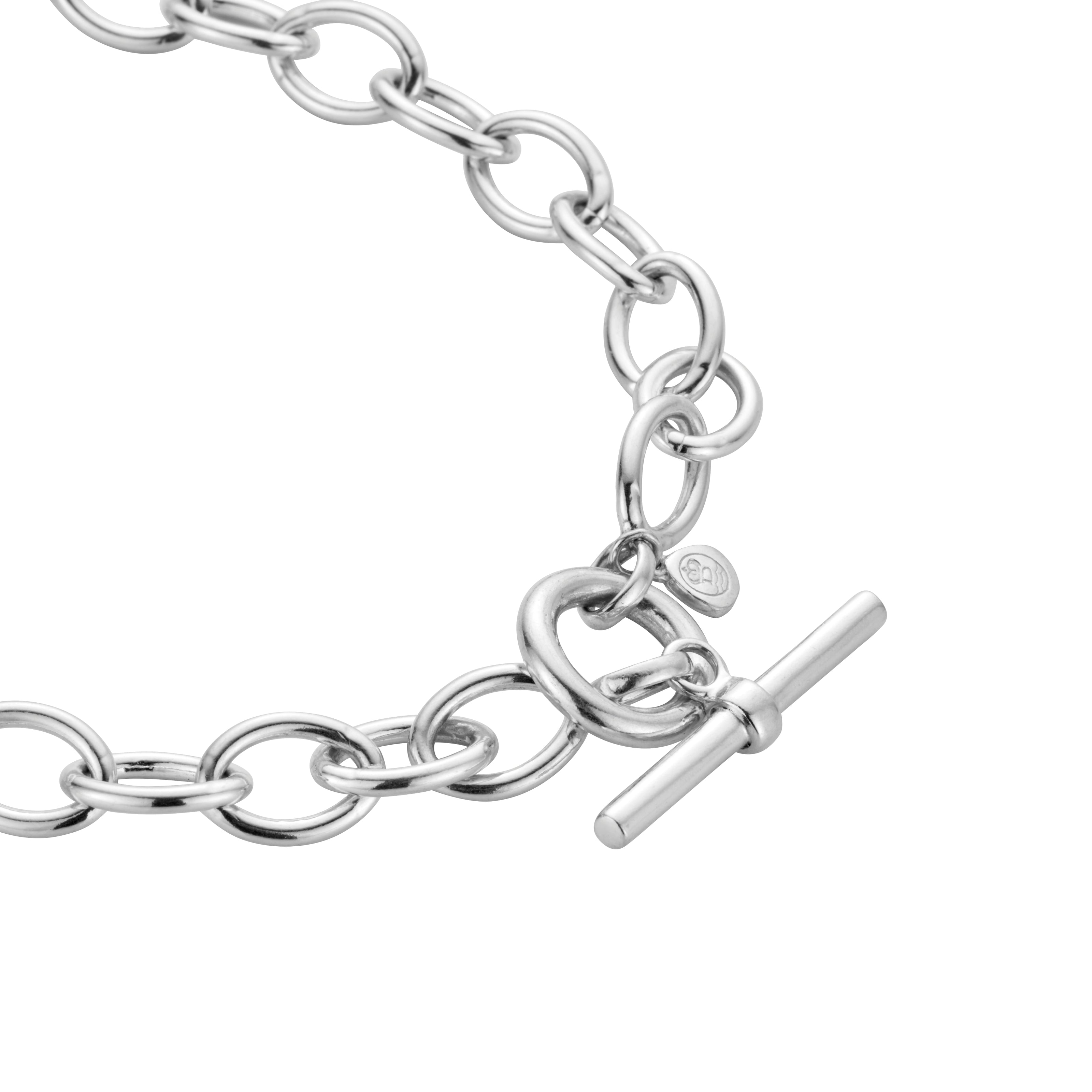 No.28 Silver Rock Crystal Pendant Sylt Chain Necklace