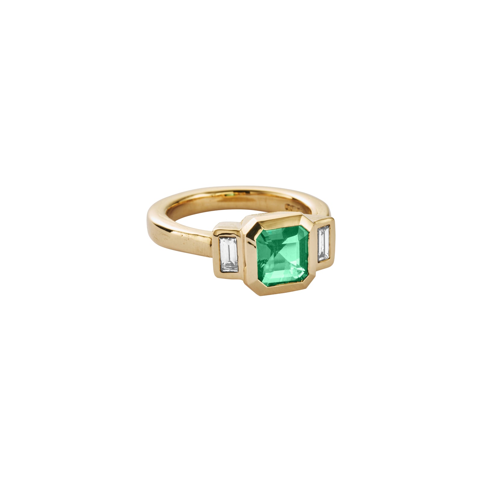TAURIEL Gold Emerald & Diamond Ring