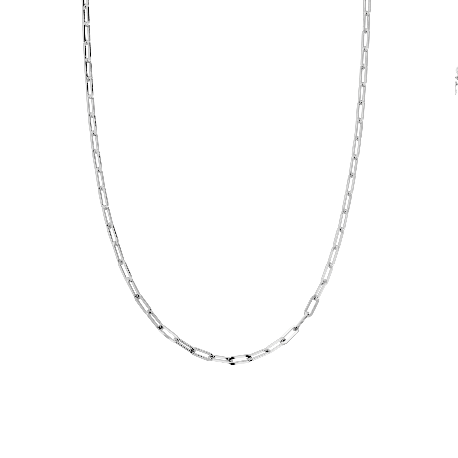 Silver Tiny Trace Chain Necklace