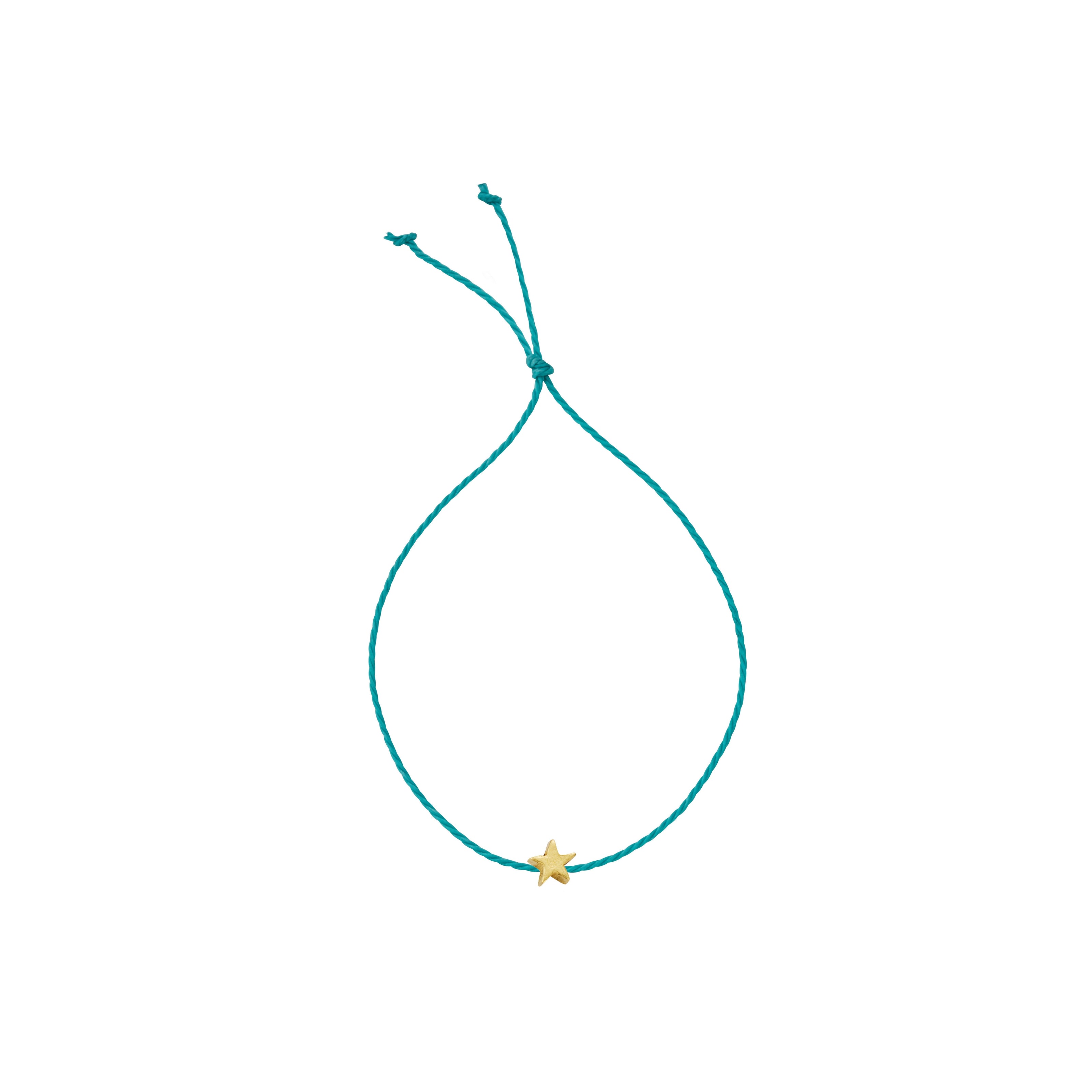 Gold Tiny Star Cord Bracelet