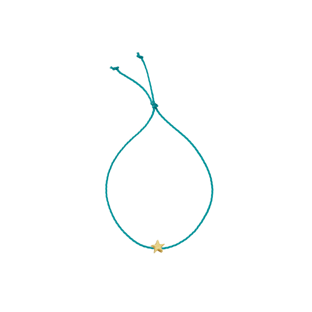 Gold Tiny Star Cord Bracelet