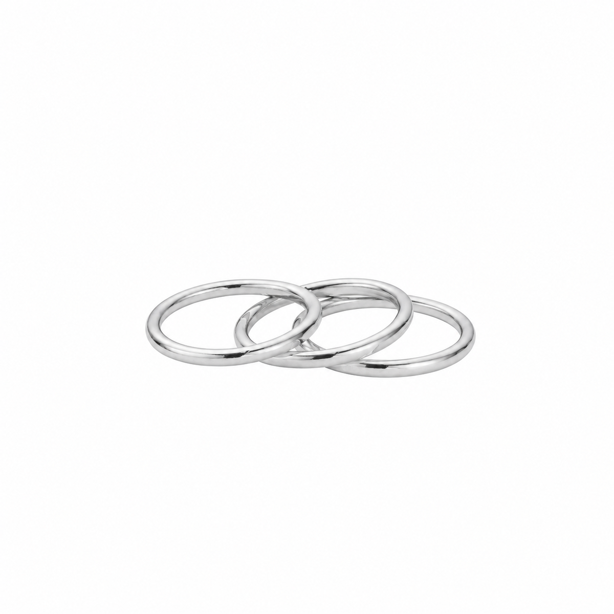 Silver 2mm Stack Ring Party