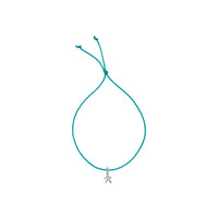 Silver Little Boy Cord Bracelet