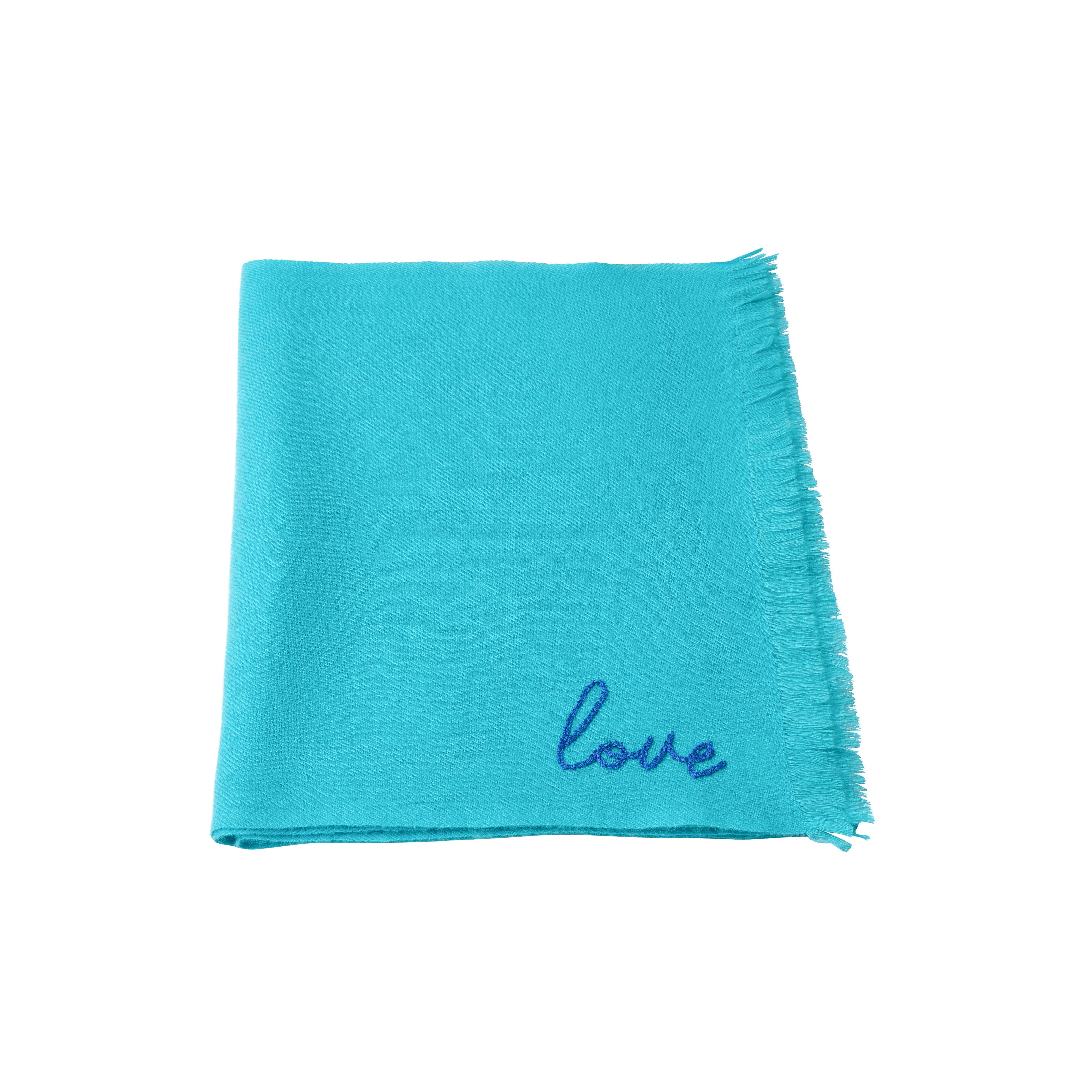 DD Turquoise Cashmere Scarf