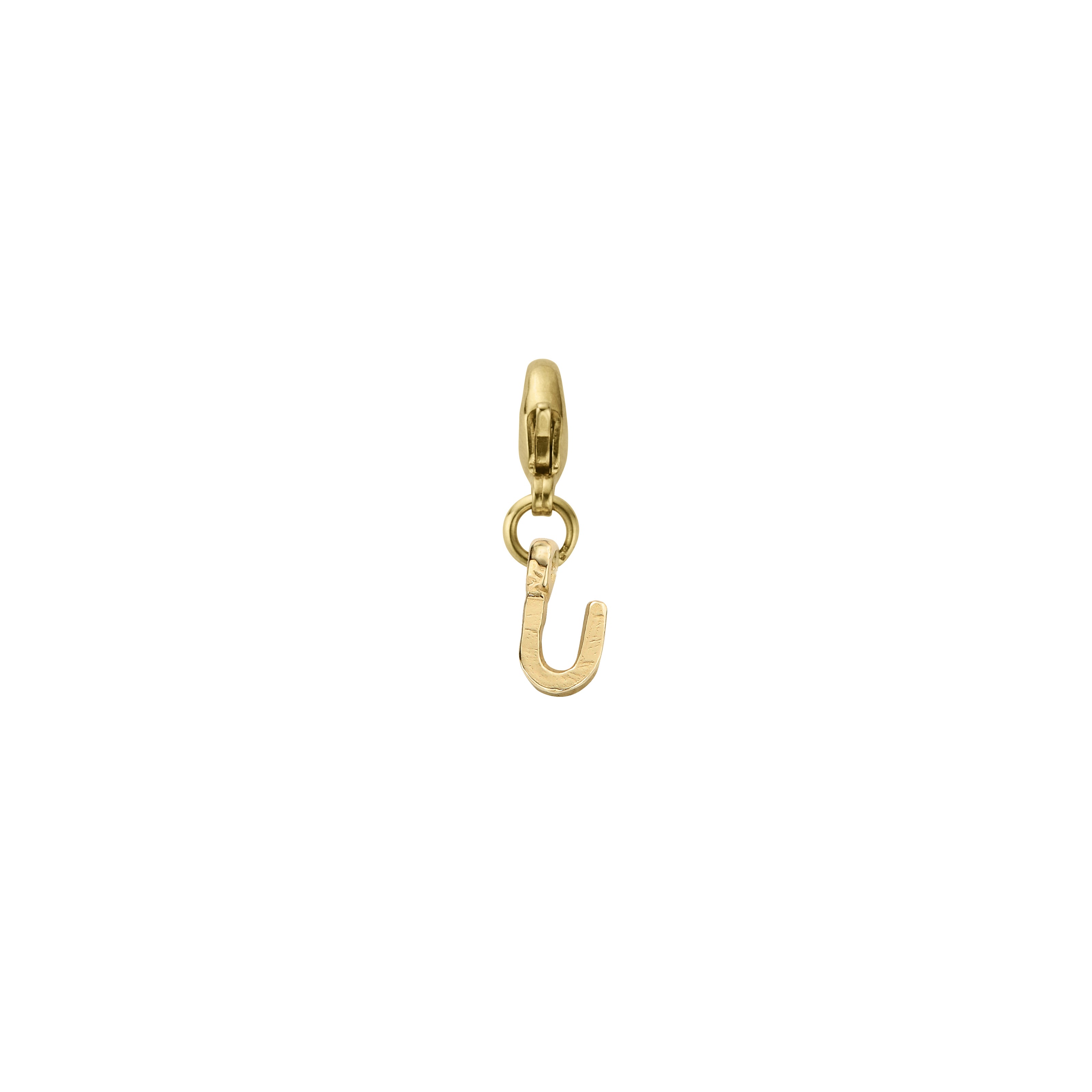 Gold Mini Alphabet Lobster Charm