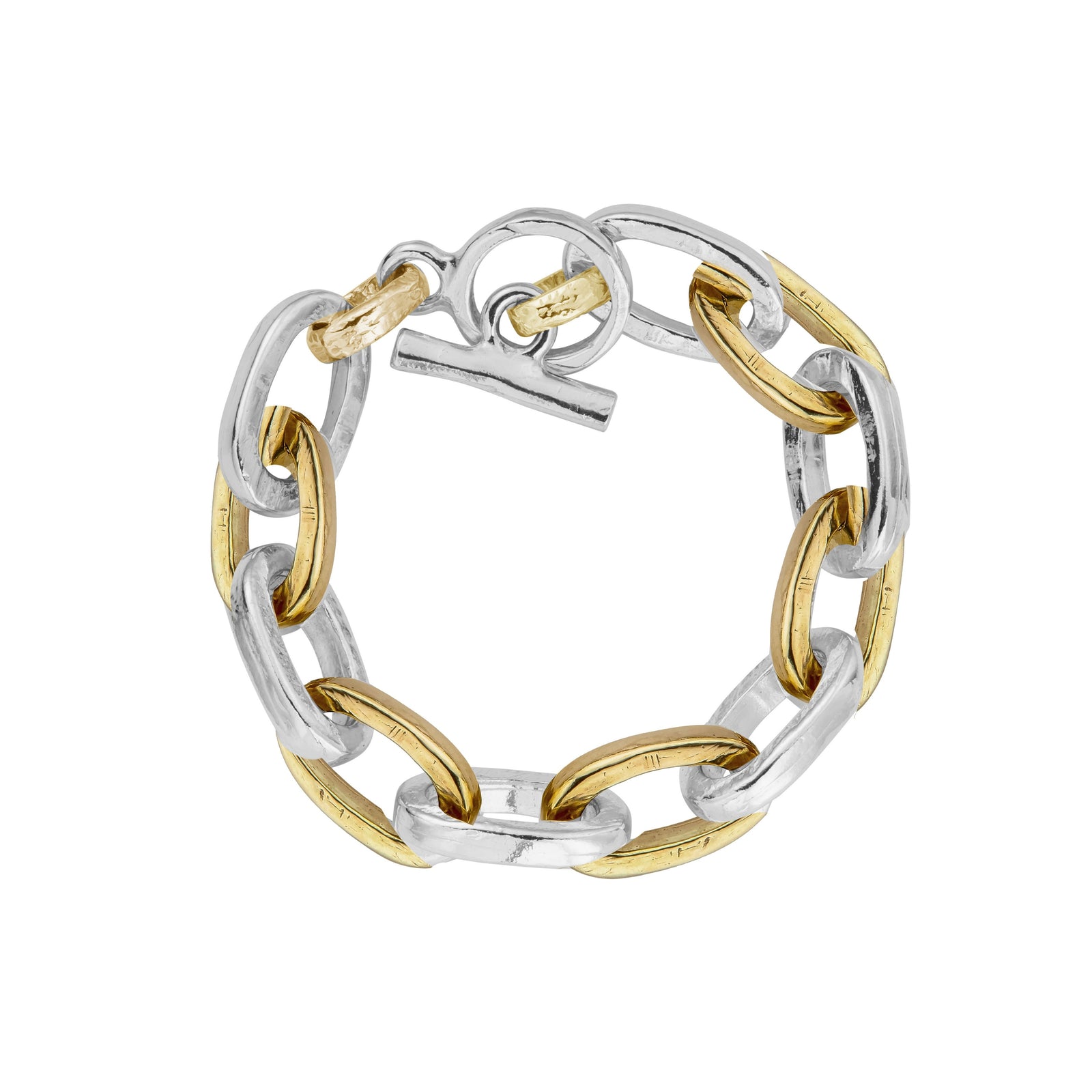 Silver & Gold Monaco Bracelet