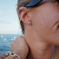 Silver Tiny Scallop Shell Ear Charm