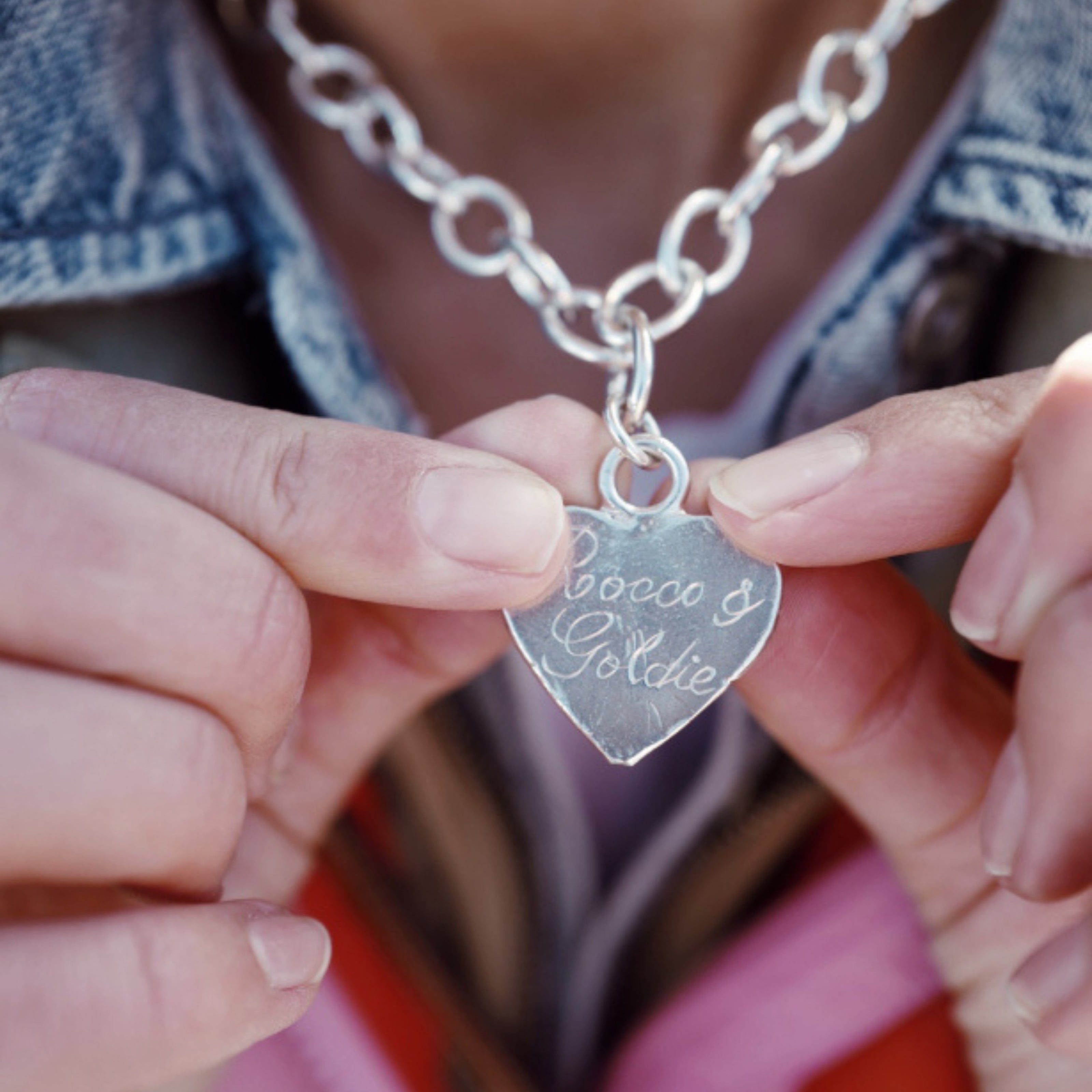 Silver Luxury Keeper's Heart Necklace