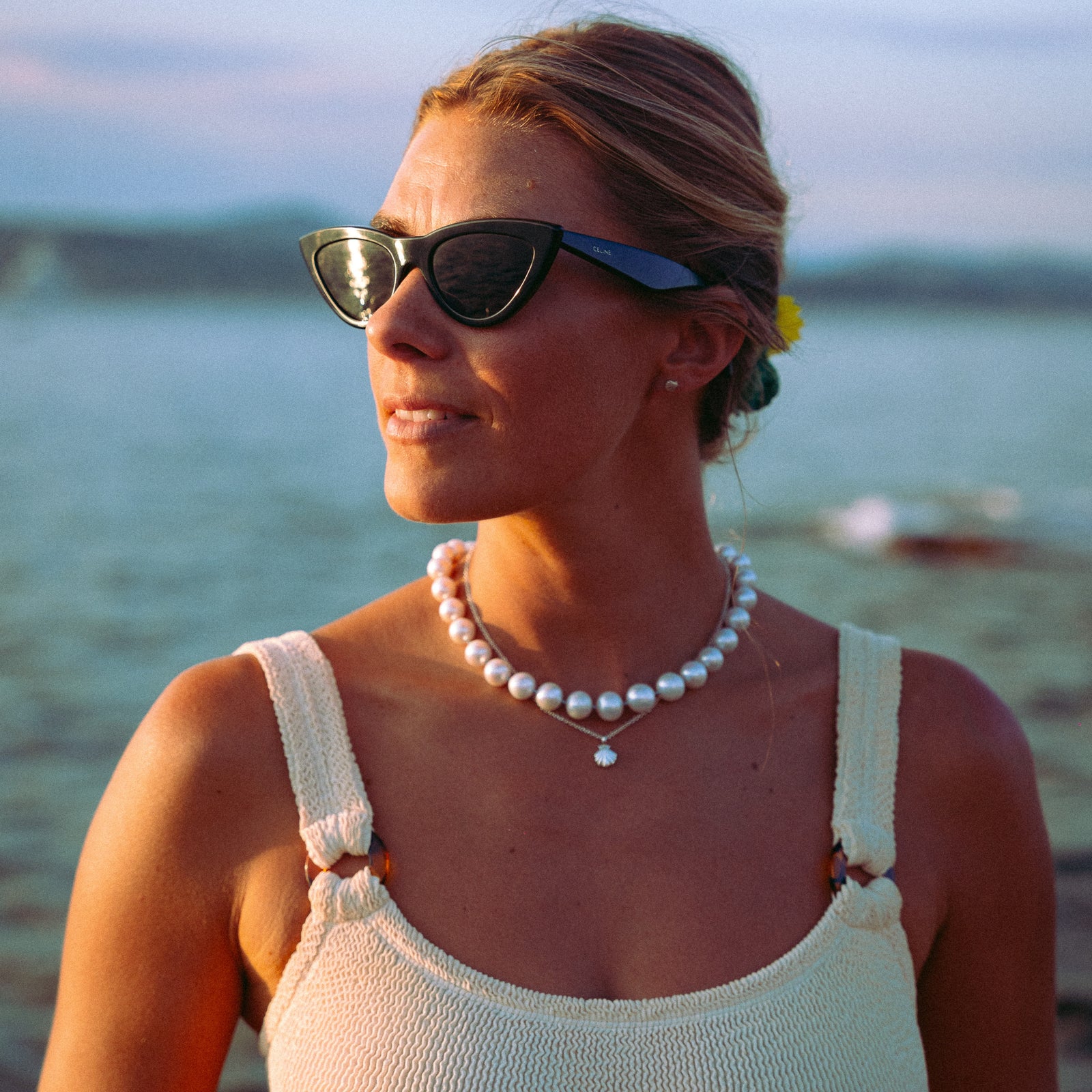 Silver Scallop Shell Necklace