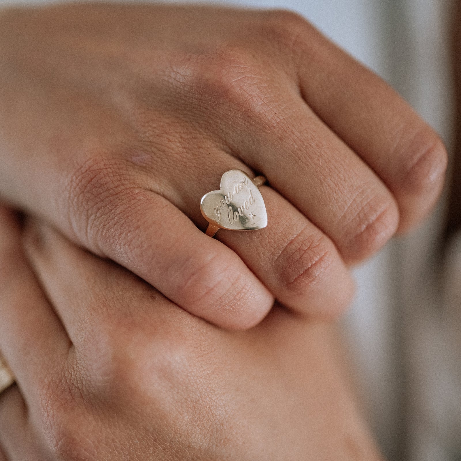 Gold You Are Loved Ring