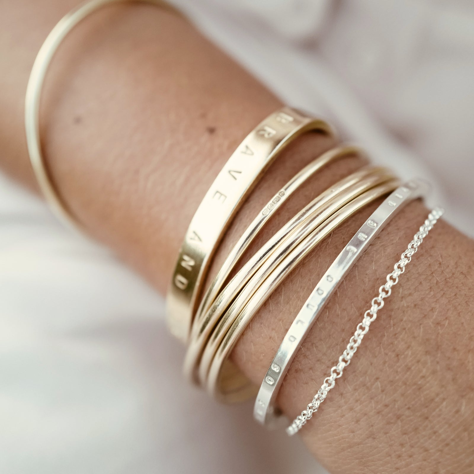 Gold Stack Bangle