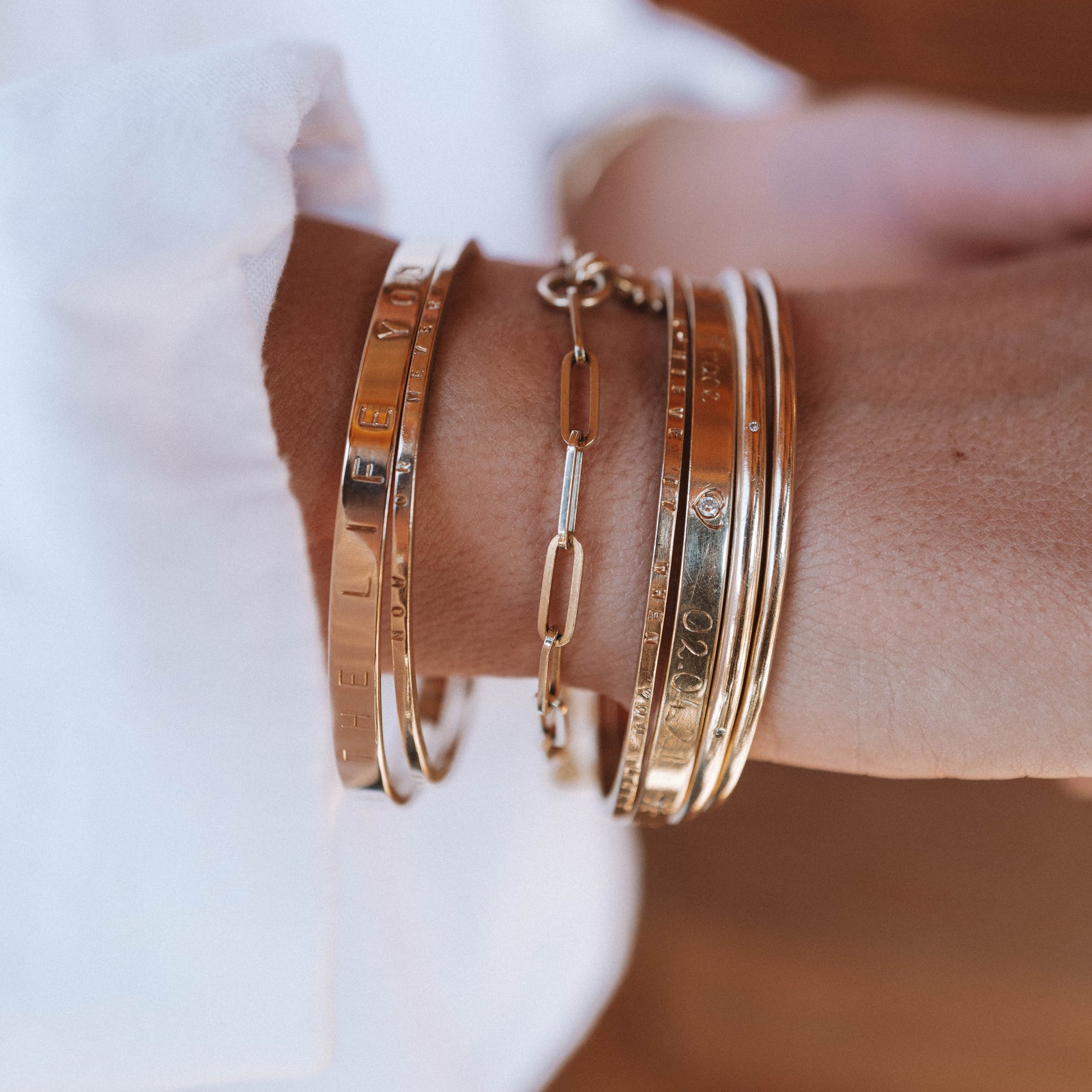 Gold Trace Chain Bracelet