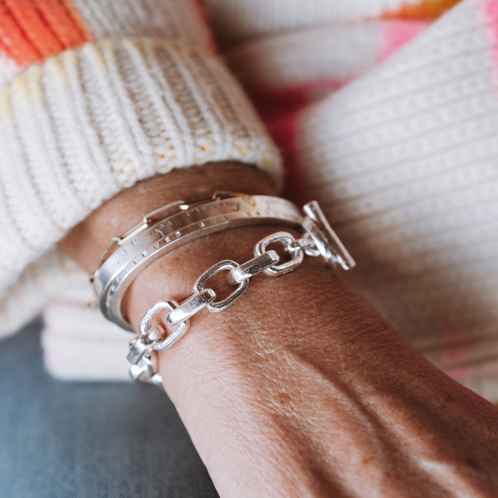 Silver Mini Monaco Bracelet