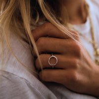 Silver Open Circle Ring