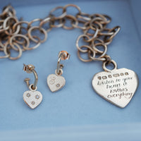 Gold Trio Diamond Midnight Keeper's Heart Earring Charms