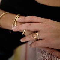 Gold Open Circle Ring
