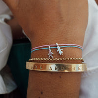 Silver Little Boy Cord Bracelet