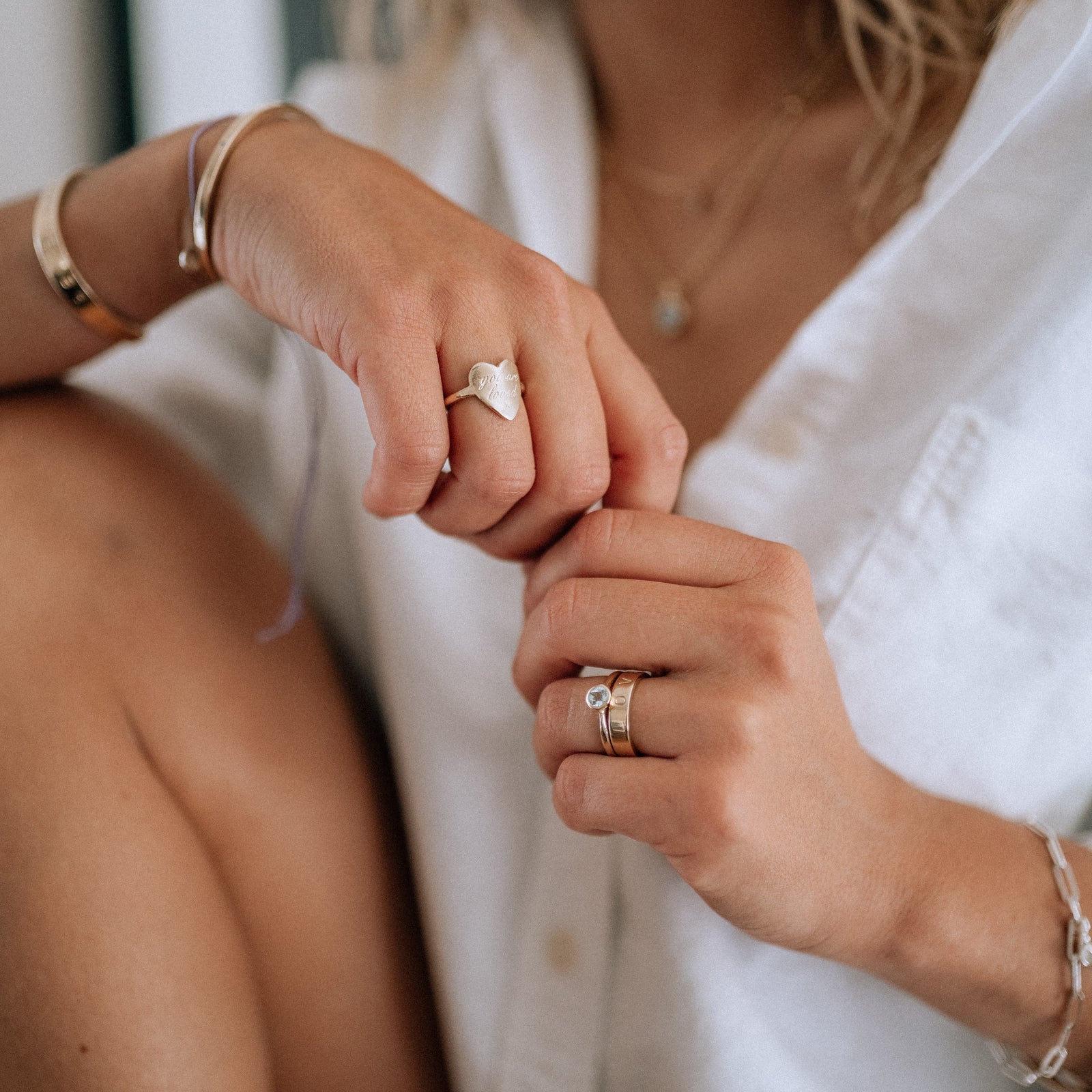 Gold You Are Loved Ring