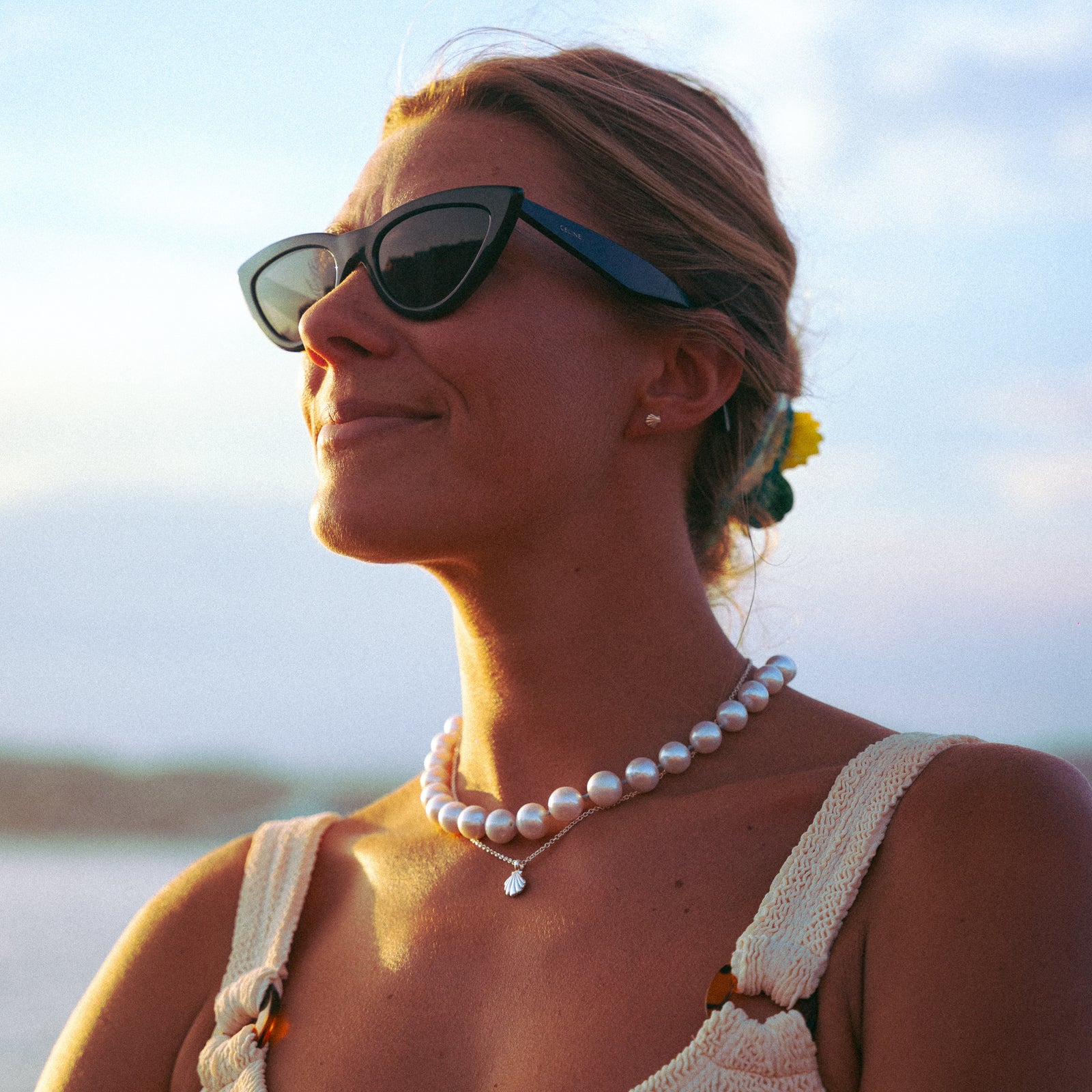 Silver Scallop Shell Necklace