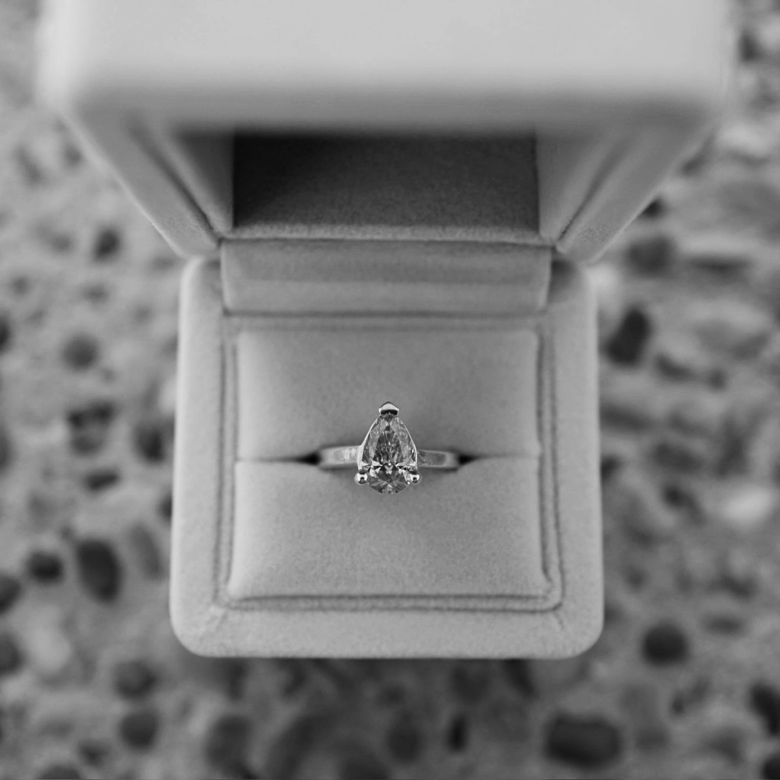 'The Muse' 9ct White Gold Pear 2ct Lab Grown Diamond Claw Engagement Ring